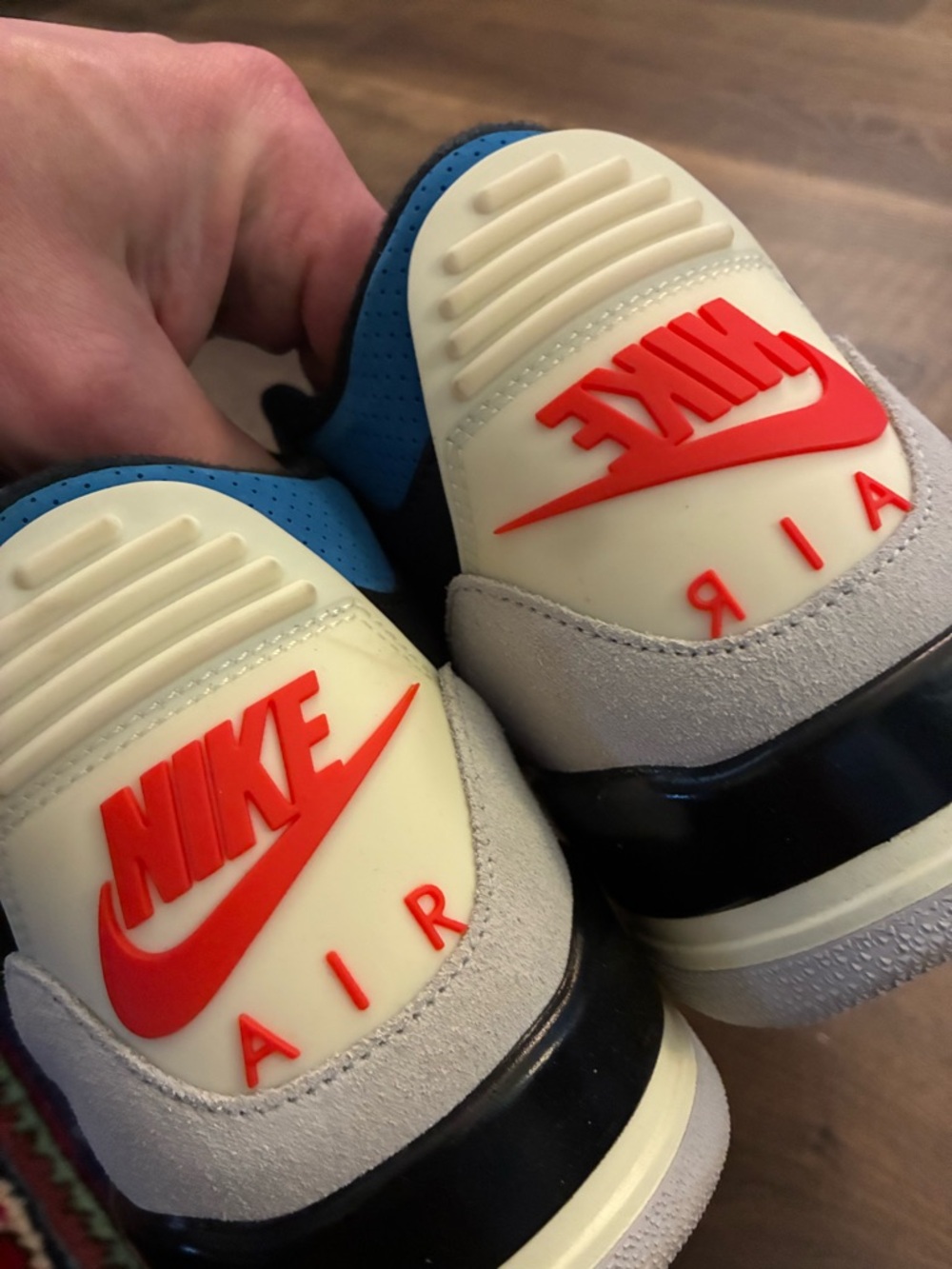 Jordan Black, Gray & Red Retro Low Top Sneakers - Picture 4 of 6